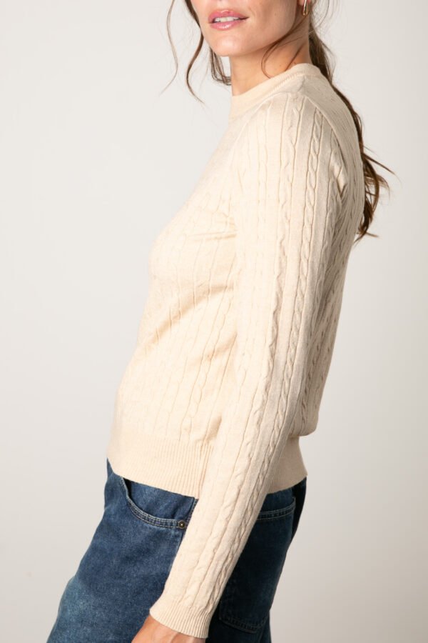 SWEATER REDONDO TRENZA - Imagen 6