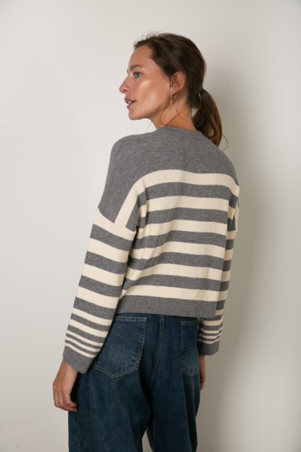 SWEATER RAYADO TEJIDO - Imagen 5