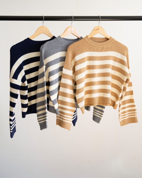 SWEATER RAYADO TEJIDO - Imagen 6