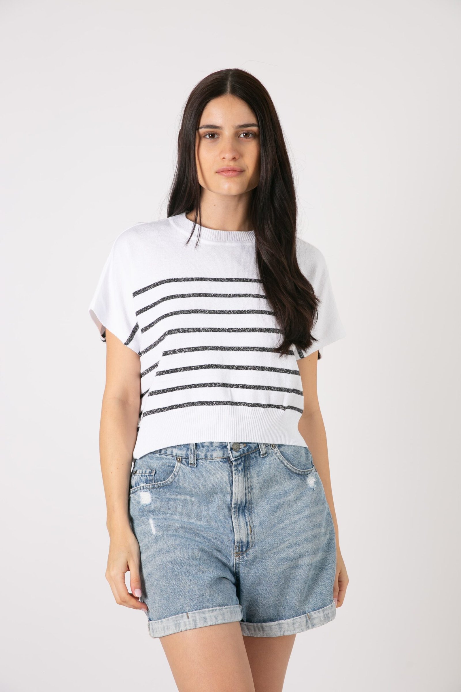 CHALECO LUREX RAYADO